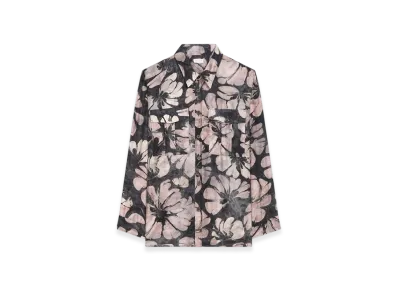 DRIES VAN NOTEN Oversized Silk Shirt "Pink"
