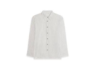DRIES VAN NOTEN Loose Cotton Shirt "Light Grey"