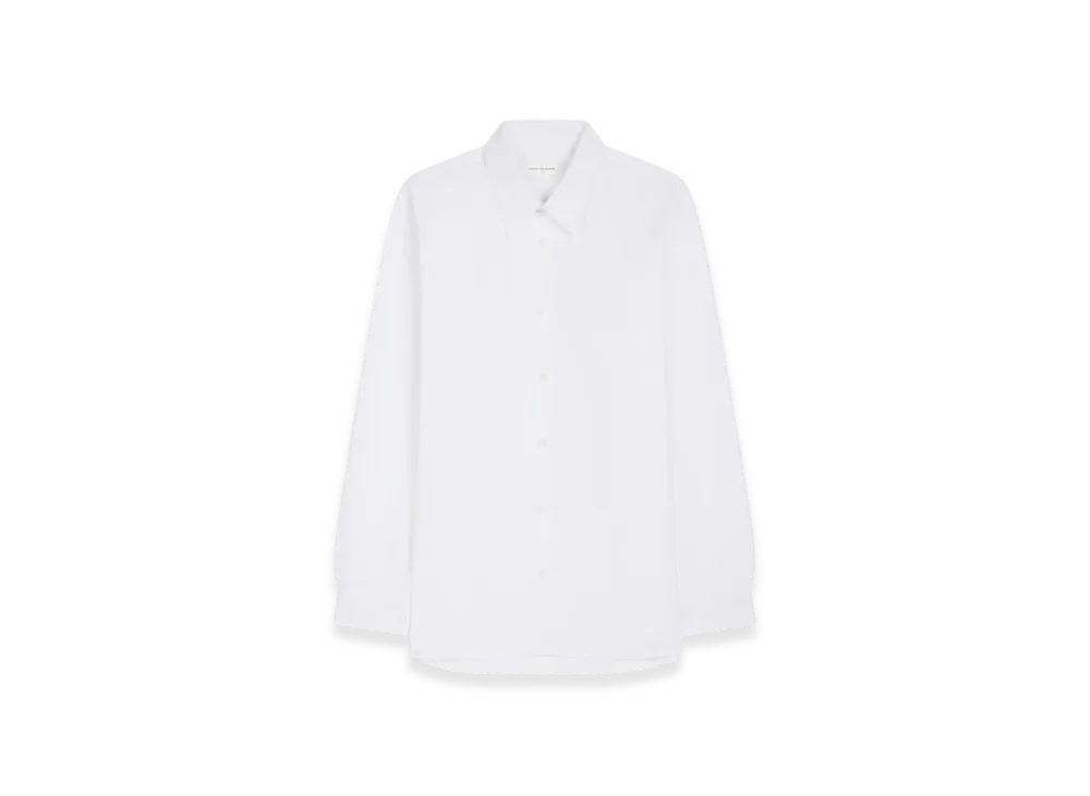 DRIES VAN NOTEN Loose Cotton Shirt "White"