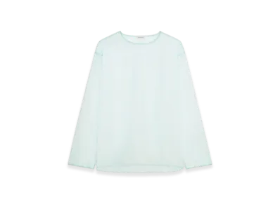 DRIES VAN NOTEN Sheer Crew Neck Shirt "Turquoise"