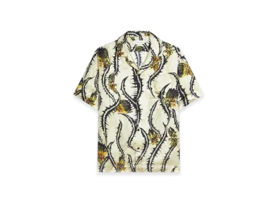 DRIES VAN NOTEN Boxy Viscose Shirt "Pale Yellow"