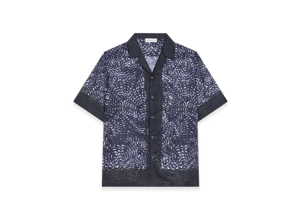 DRIES VAN NOTEN Boxy Cotton Shirt "Navy"
