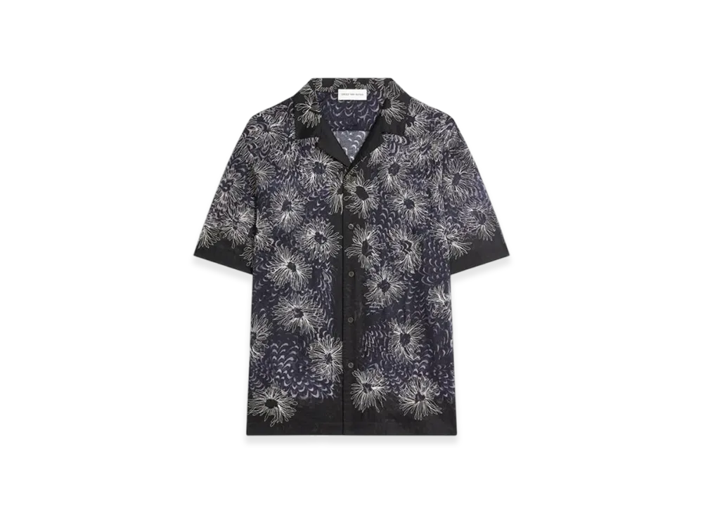 DRIES VAN NOTEN Embroidered Shirt "Navy"