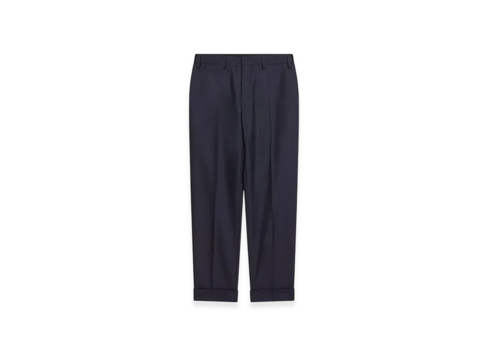 DRIES VAN NOTEN Cuffed Pants "Navy"
