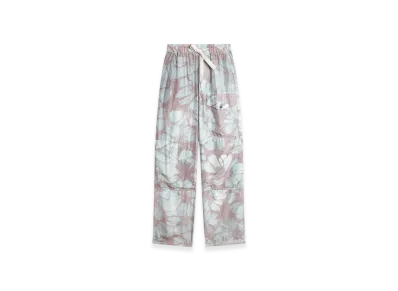 DRIES VAN NOTEN Silk Drawstring Pants "Pale Blue"