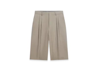 DRIES VAN NOTEN Tailored Wool Shorts "Cement"