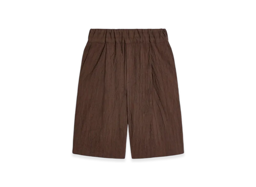 DRIES VAN NOTEN Pleated Bermuda Shorts "Brown"