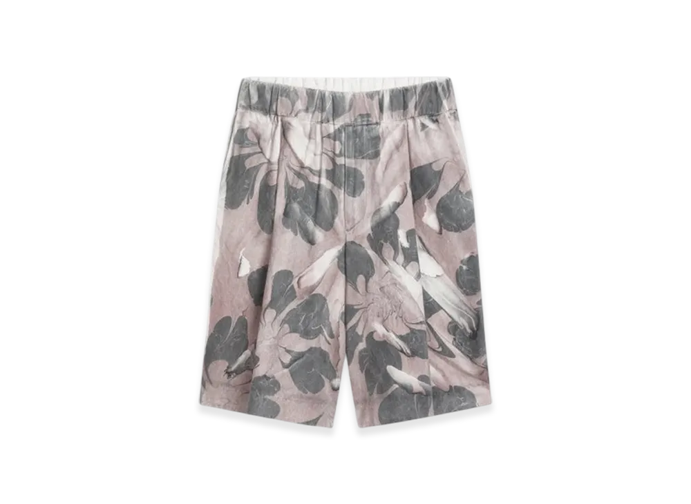 DRIES VAN NOTEN Hand Printed Shorts "Dessin C"