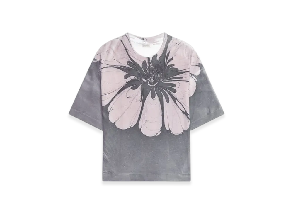 DRIES VAN NOTEN Oversized Cotton Tee "Dessin A"