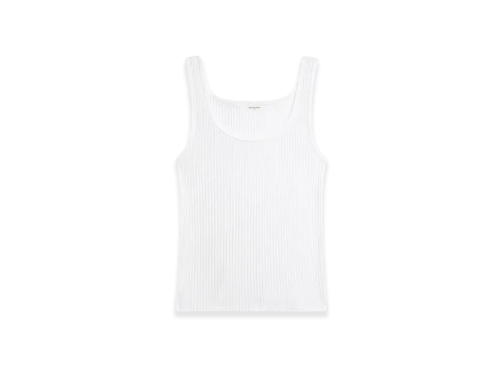 DRIES VAN NOTEN Cotton Tank Top "White"
