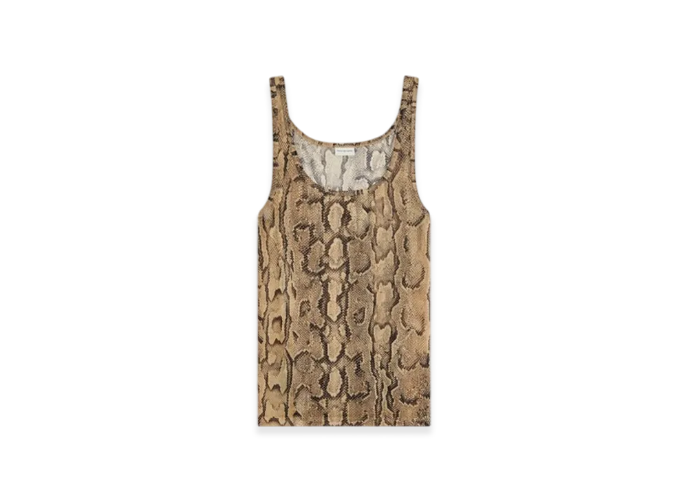 DRIES VAN NOTEN Cotton Tank Top "Sand"