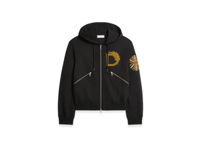 DRIES VAN NOTEN Embroidered Hoodie "Black"