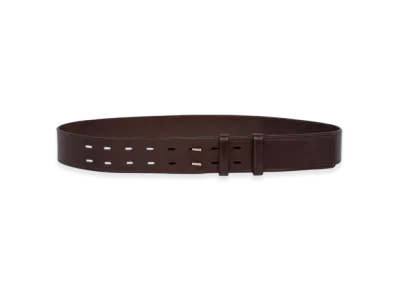 DRIES VAN NOTEN Leather Belt "Dark Brown"