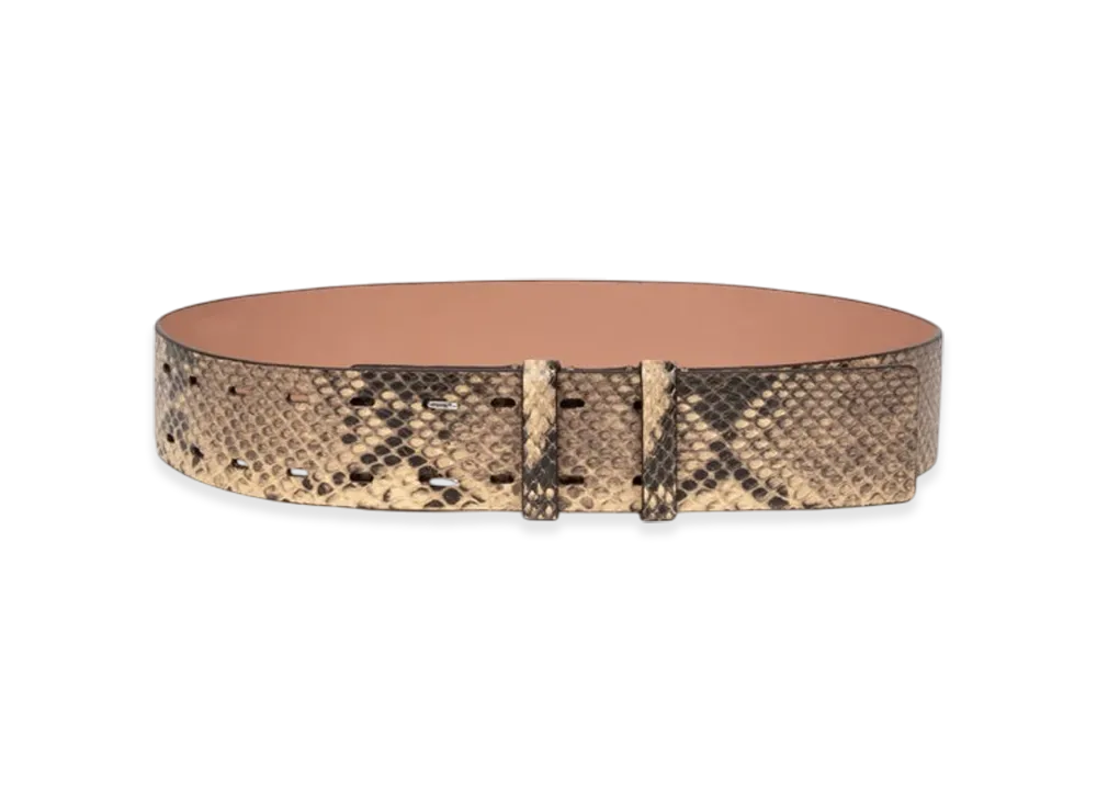DRIES VAN NOTEN Leather Belt "Beige"