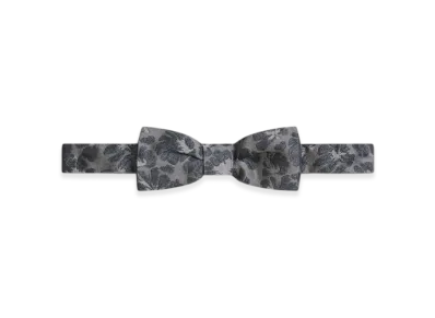 DRIES VAN NOTEN Printed Bow Tie "Steel"