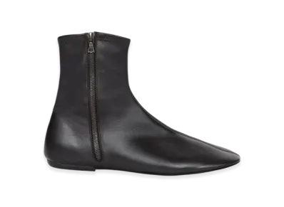 DRIES VAN NOTEN Leather Sock Boots "Black"