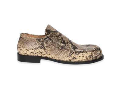 DRIES VAN NOTEN Snake Print Loafers "Beige"