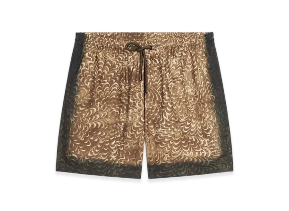 DRIES VAN NOTEN Printed Swim Shorts "Ocra"