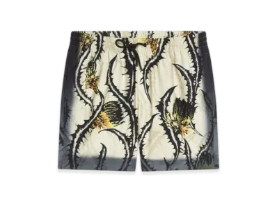 DRIES VAN NOTEN Printed Swim Shorts "Pale Yellow"