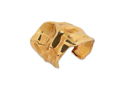 DRIES VAN NOTEN Anatomic Cuff Bracelet "Mat Gold"