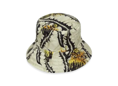 DRIES VAN NOTEN Printed Bucket Hat "Pale Yellow"