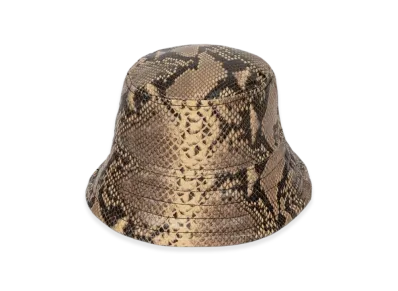 DRIES VAN NOTEN Leather Bucket Hat "Beige"