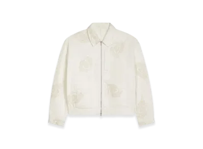 DRIES VAN NOTEN Embroidered Denim Jacket "Off White"
