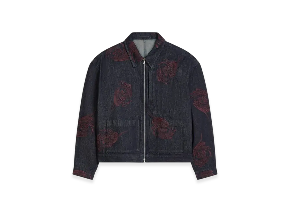 DRIES VAN NOTEN Embroidered Denim Jacket "Indigo"