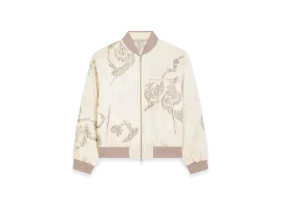 DRIES VAN NOTEN Reversible Embroidered Bomber "Pink"