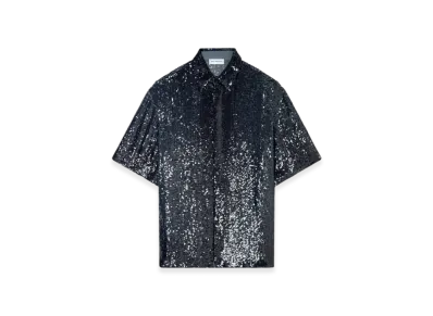 DRIES VAN NOTEN Embellished Shirt "Navy"