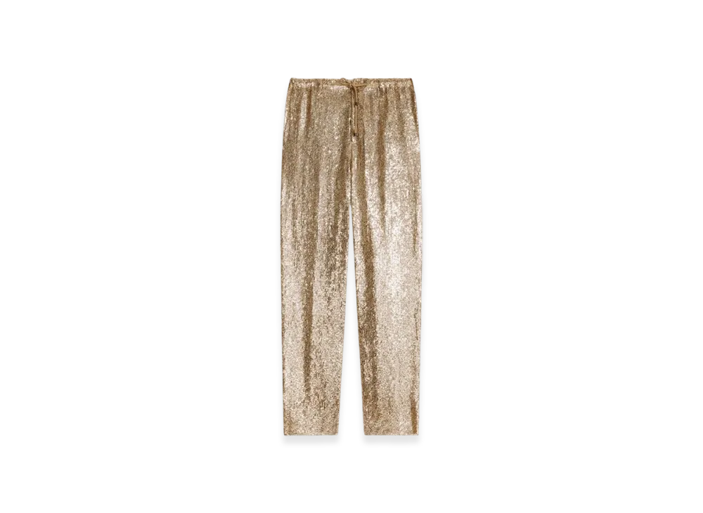 DRIES VAN NOTEN Embellished Pants "Gold"