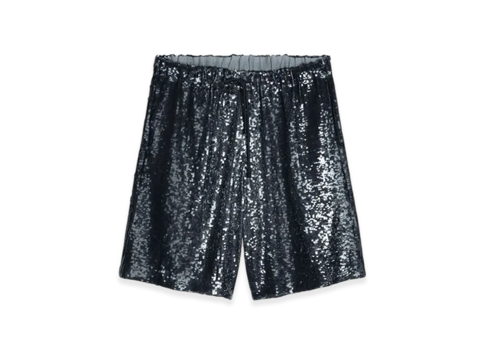 DRIES VAN NOTEN Embellished Shorts "Navy"