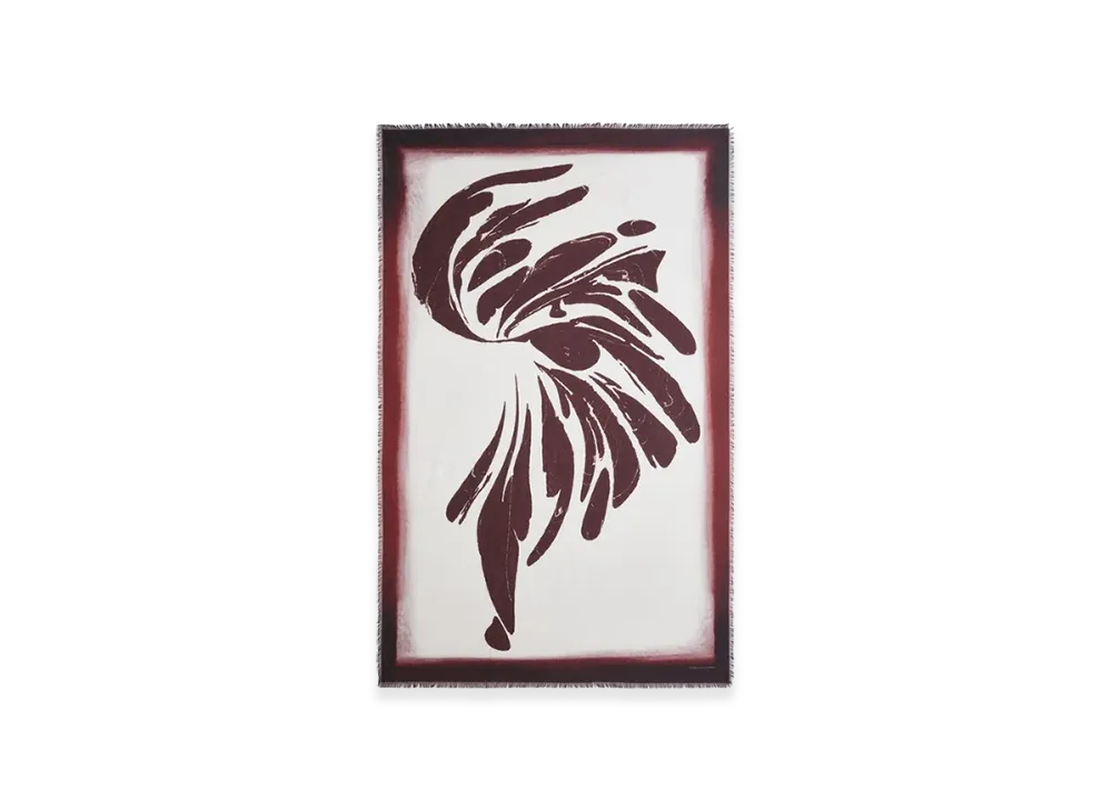DRIES VAN NOTEN Cotton Pareo Scarf "Burgundy"