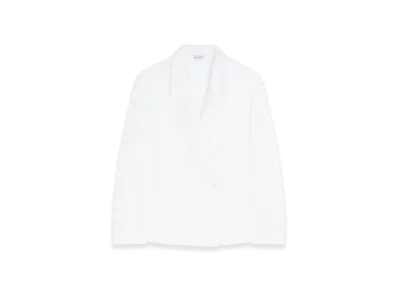 DRIES VAN NOTEN Women's Cotton Blazer Shirt "White"