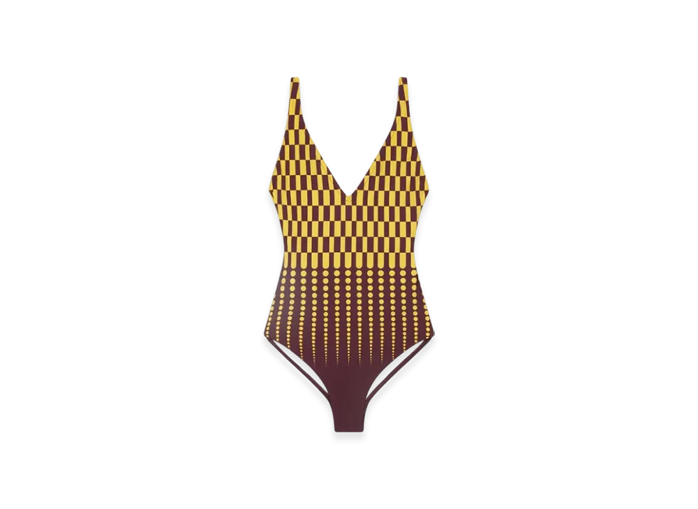 DRIES VAN NOTEN Women's Halterneck Swimsuit "Burgundy"