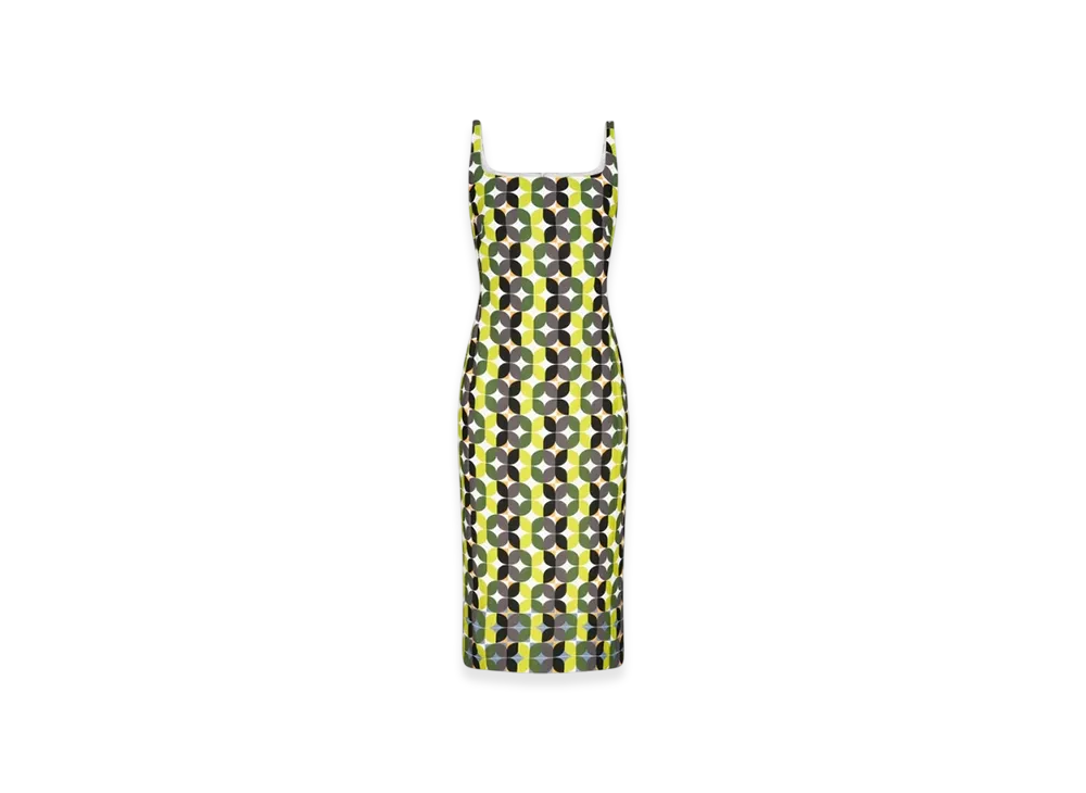 DRIES VAN NOTEN Women's Fitted Dress "Green"