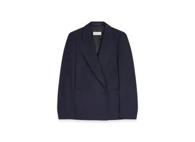 DRIES VAN NOTEN Women's Double-Breasted Blazer "Navy"