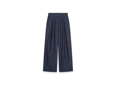 DRIES VAN NOTEN Women's Wide Pleated Jeans "Indigo"