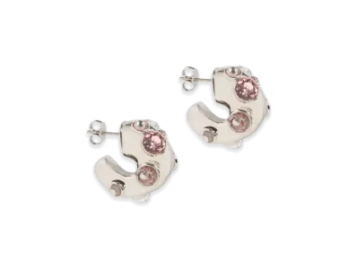 DRIES VAN NOTEN Women's Loop Earrings "Pink"