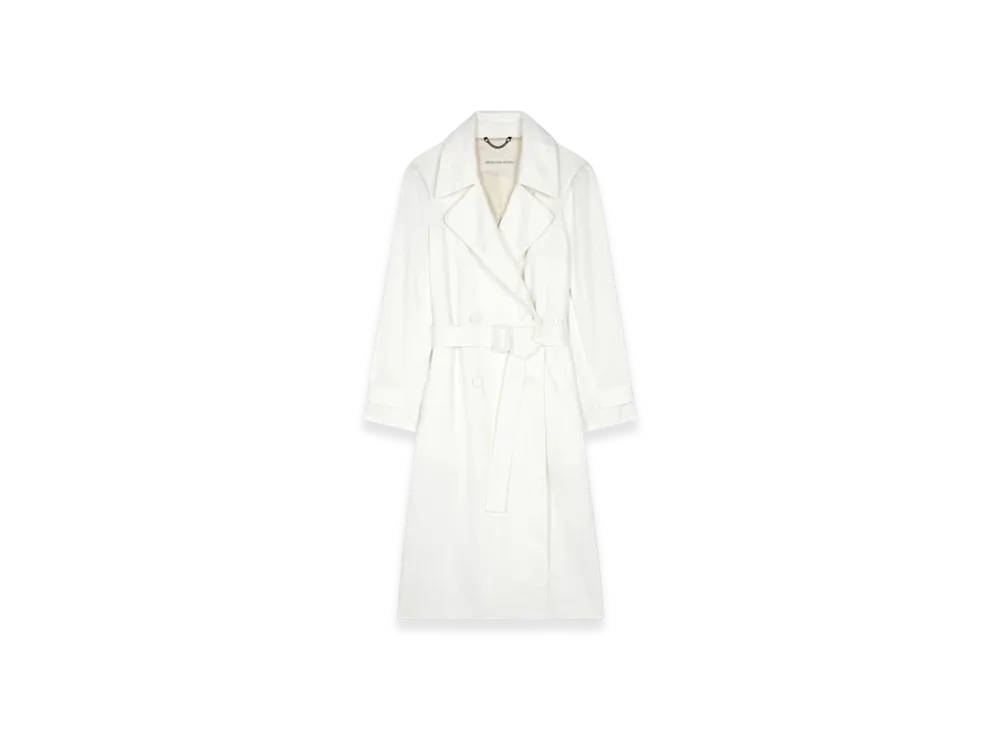 DRIES VAN NOTEN Women's Cotton Mac "White"
