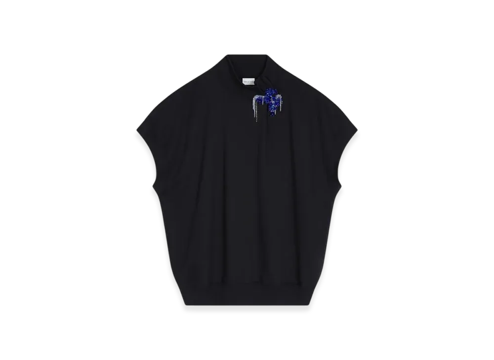 DRIES VAN NOTEN Women's Embellished Sweatshirt "Black"