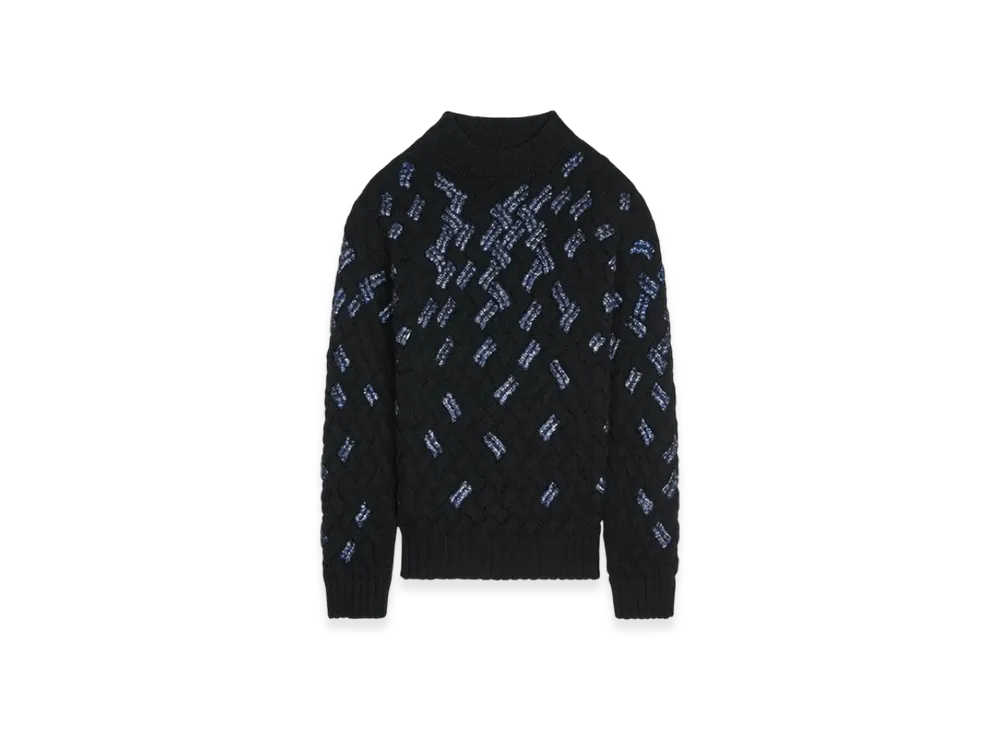 DRIES VAN NOTEN Women's Embellished Sweater "Black"