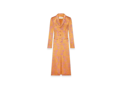 DRIES VAN NOTEN Women's Jacquard Coat "Mandarin"