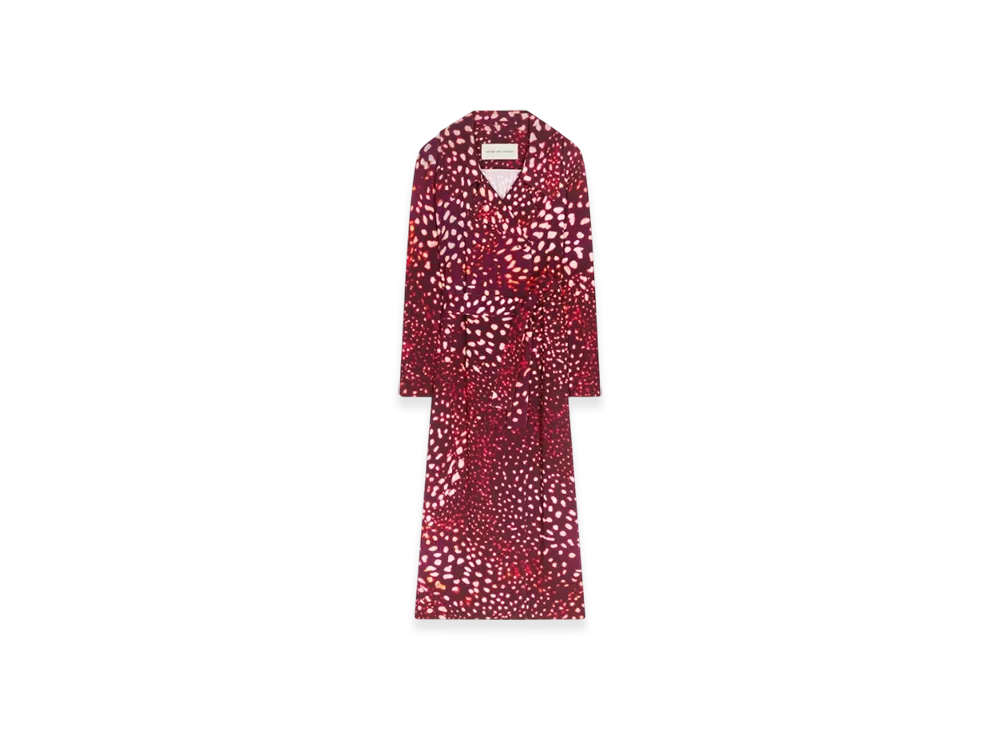 DRIES VAN NOTEN Women's Printed Mac "Auber"