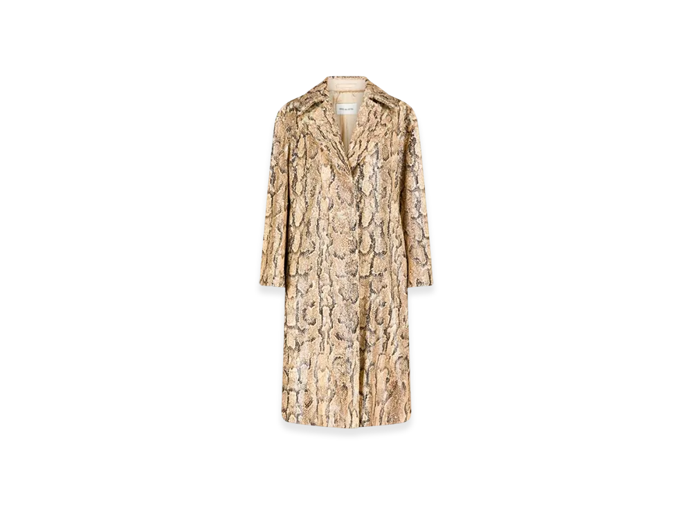 DRIES VAN NOTEN Women's Embellished Coat "Beige"