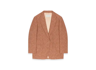 DRIES VAN NOTEN Women's Jacquard Blazer "Peach"