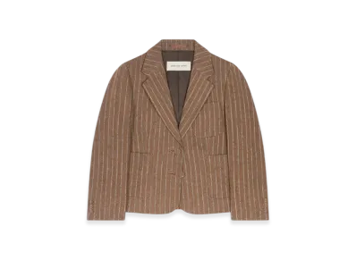 DRIES VAN NOTEN Women's Cropped Blazer "Camel"
