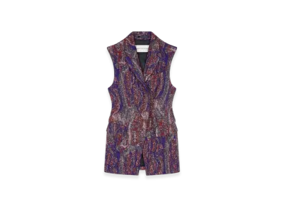 DRIES VAN NOTEN Women's Jacquard Blazer "Red"