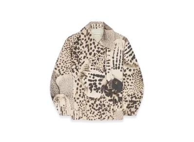 DRIES VAN NOTEN Women's Printed Cotton Bomber "Black"