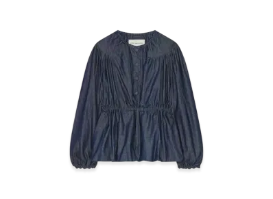 DRIES VAN NOTEN Women's Denim Drawstring Jacket "Indigo"